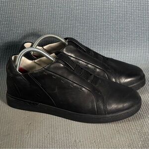 Kizik KZK F.A.S.T Black Leather Slip On Sneakers Men’s Size 8.5 Wide